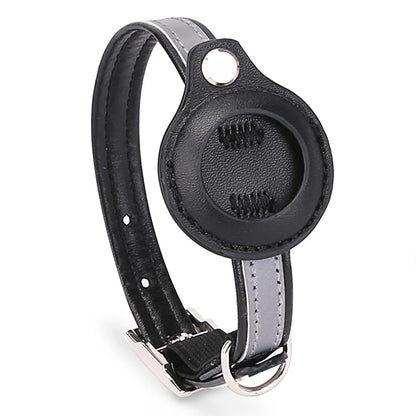 Anti-Lost Pet Cat Collar – Waterproof Reflective Collar with Apple Airtag Holder for Tracking and Positioning (Air Tag not Included).