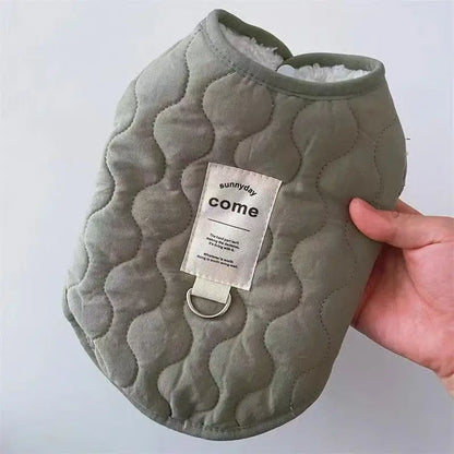 Winter Pet Dog Vest Jacket for Small Medium Dogs Cats Warm Cotton Clothes Puppy Yorkie Chihuahua Coat Maltese Bulldog Apparel