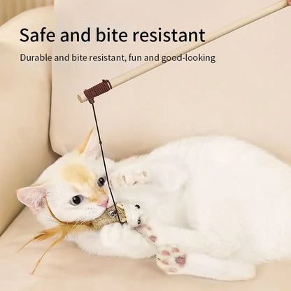 Teaser Feather Cat Wand Toy
