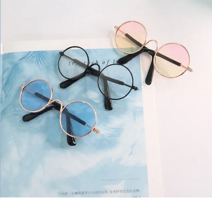 Lovely Vintage Round Cat Sunglasses Reflection Eye wear glasses For Small Dog Cat Pet Photos Pet Products Props Accessories