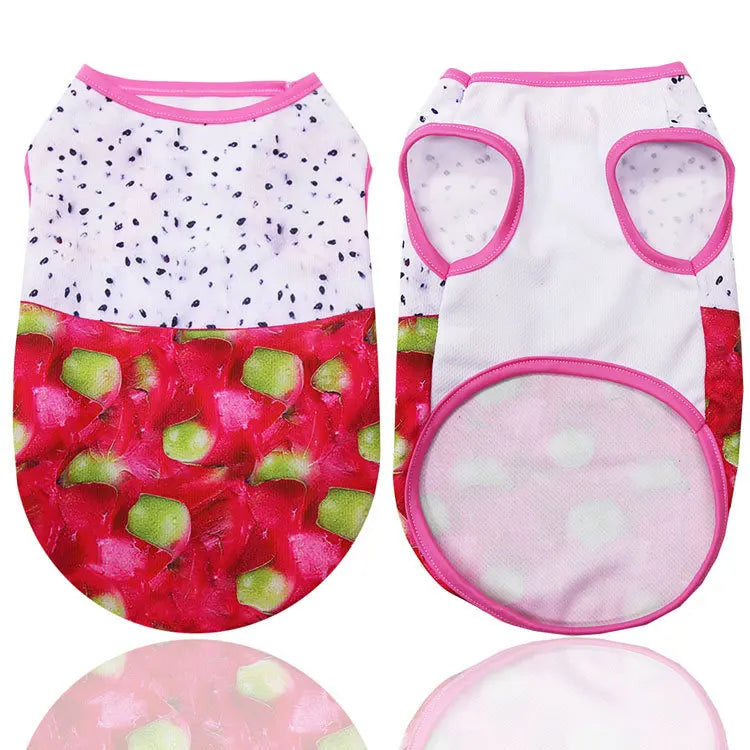 Pet Dog Clothes Clothing Cartoon  Puppy Dogs Soft Vests Summer Shirt Casual T-Shirt for Small Pet Supplies vest for dogs
