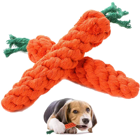1pc Pet Dog Toys Cartoon Animal Dog Chew Toys Durable Braided Bite Resistant Puppy Molar Cleaning Teeth Cotton Rope Toy