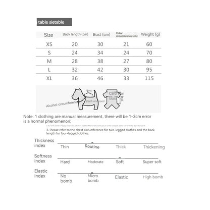Pet Clothing Four-legged Fashion letter Pet Dog Clothes for Dogs Hoodie Sweatshirt One-piece Jumpsuit chihuahua clothes bulldog