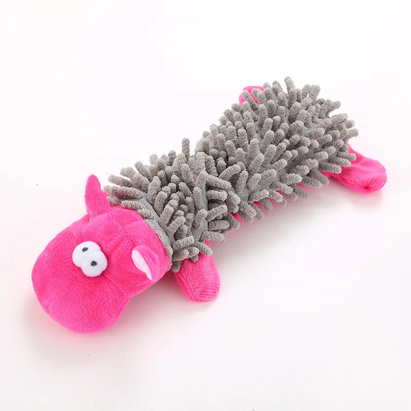 Durable Low Price Pet Dog Plush Toy Animal Shape with Squeaky for Small Dogs Chihuahua Yorkshire Bichon Puppy Chew Cleaning Toys