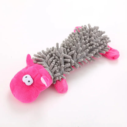 Durable Low Price Pet Dog Plush Toy Animal Shape with Squeaky for Small Dogs Chihuahua Yorkshire Bichon Puppy Chew Cleaning Toys