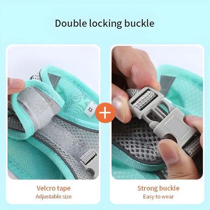 Adjustable Pet Harness Leash Set for Small Pets
