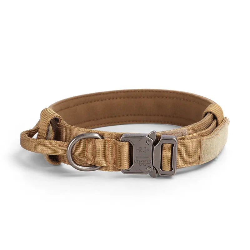 Durable Military Tactical Dog Collar German Shepard Medium Large Dog Collars For Walking Training Dog Collar Control Handle