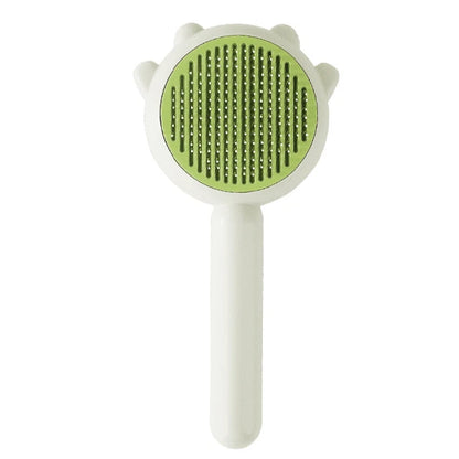 1Pcs Pet Hair Removal Brush Grooming Comb Self Cleaning Dog Slicker Brush with Massage Teeth Dogs Cats Pet Grooming Supplies