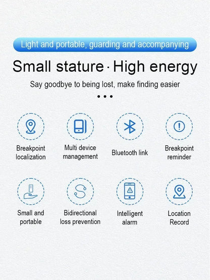 Pet Smart Finder Tracker Key Finder Phone Airtag APP Search With Alarm Real-time Location Children Positioning Smart Pet Locator