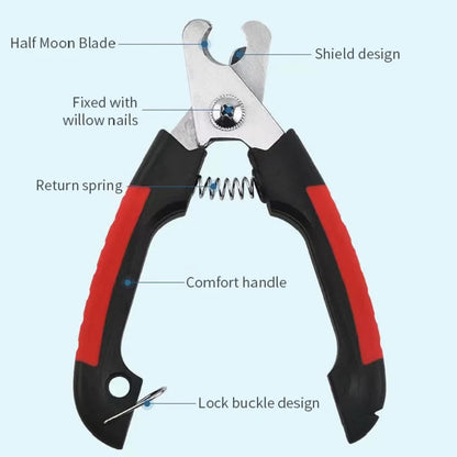 Professional Pet Dog Nail Clipper Cutter Stainless Steel Grooming Scissors Clippers for Animals Cats