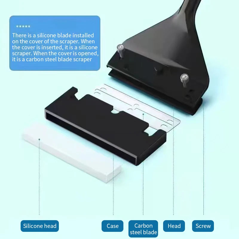 Fish Tank Cleaning Tool Flat Sand Algae Removal Dual-use Glass Algae Removal Scraper Household Cleaning Tool aquarium accessorie