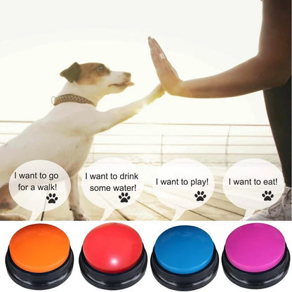 Funny Dog Recordable Pet Toys Travel Talking Pet Starters Pet Speaking Buttons Portable Cute Pet Supplies Communication Dog