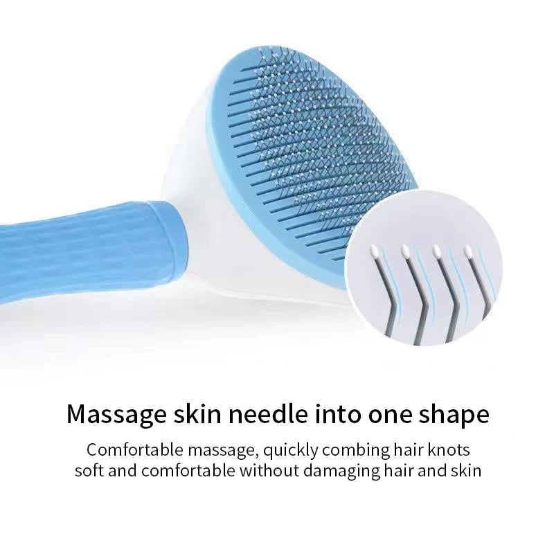 Pet Comb Stainless Steel Needle Comb Dog And Cat Hair Removal Floating Hair Cleaning Beauty Skin Care Pet Dog Cleaning Brush