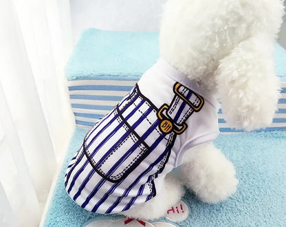 Pet Dog Clothes Clothing Cartoon  Puppy Dogs Soft Vests Summer Shirt Casual T-Shirt for Small Pet Supplies vest for dogs