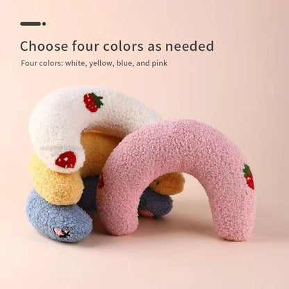 Little Pillow for Cats Fashion Neck Protector Deep Sleep Puppy U-Shaped Pillow Cat Pillow Kitten Headrest Dog Sleeping Pillow