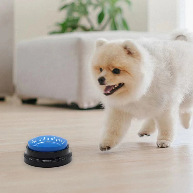 Funny Dog Recordable Pet Toys Travel Talking Pet Starters Pet Speaking Buttons Portable Cute Pet Supplies Communication Dog