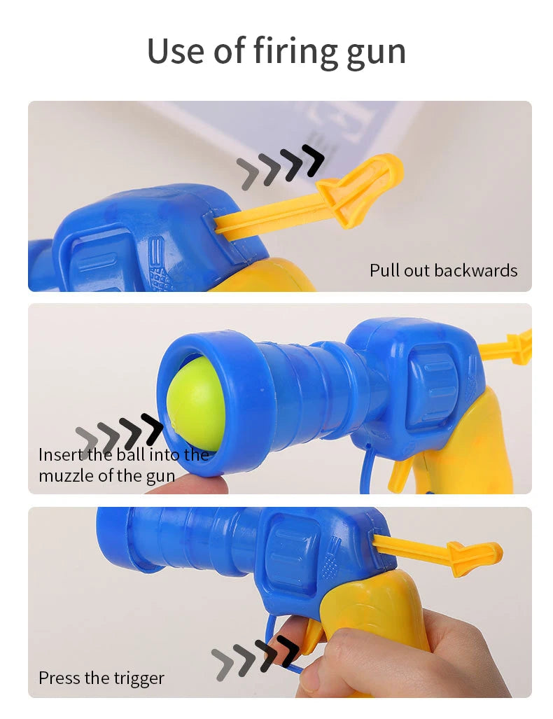 Interactive Launch Training Cat Toys Creative Kittens Mini Pompoms Games Stretch Plush Ball Toys Cat Supplies Pet Accessories